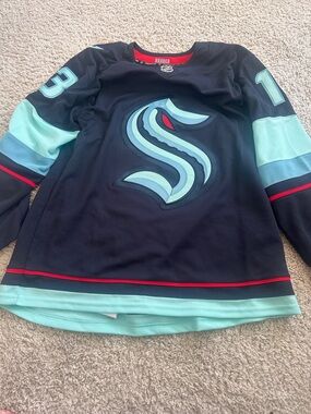 Seattle Kraken Tenev Fanatics Hockey Jersey with Sea Logo